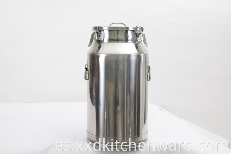 Stainless Steel Milk Bucket With Lid 1